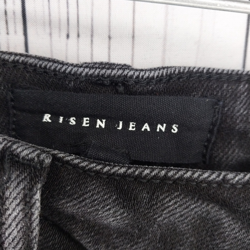 Risen Women's High Rise Crossover Girlfriend Jeans - Picture 6 of 11